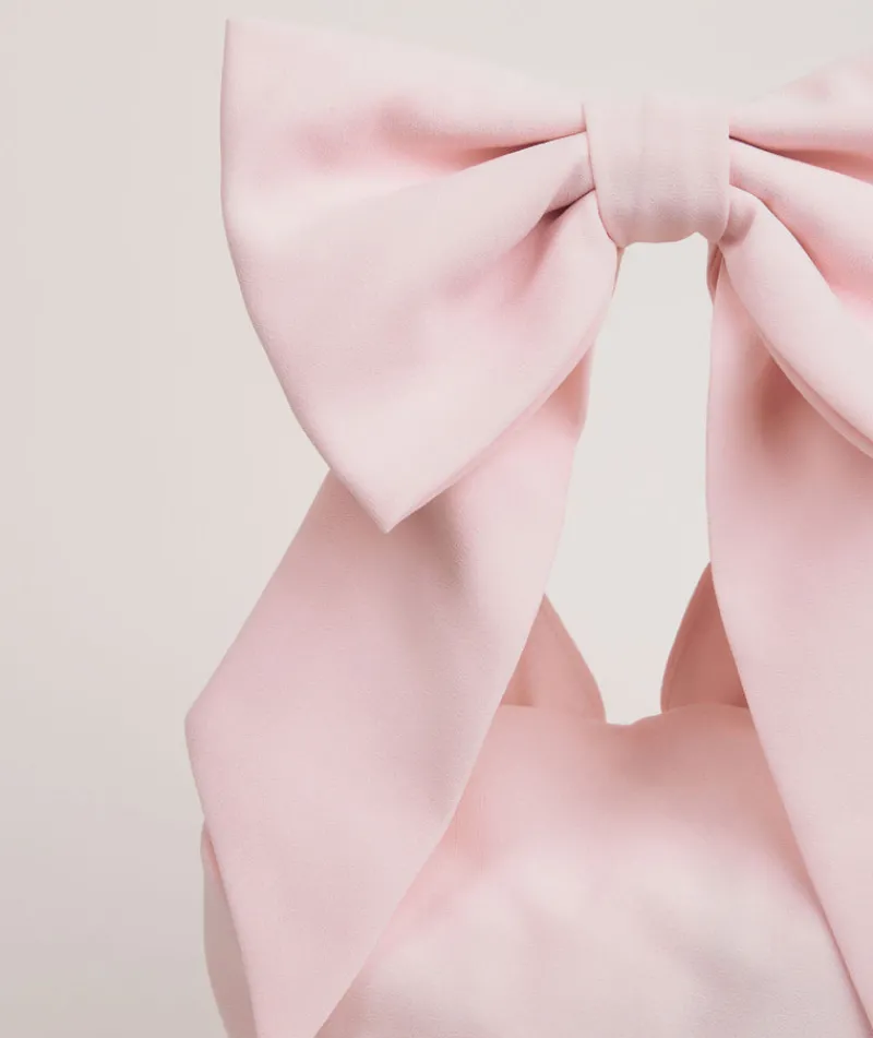Discount Six Stories Bow Detail Chiffon Pouch Bag