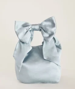 Outlet Six Stories Bow Detail Satin Pouch Bag