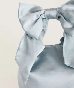 Outlet Six Stories Bow Detail Satin Pouch Bag