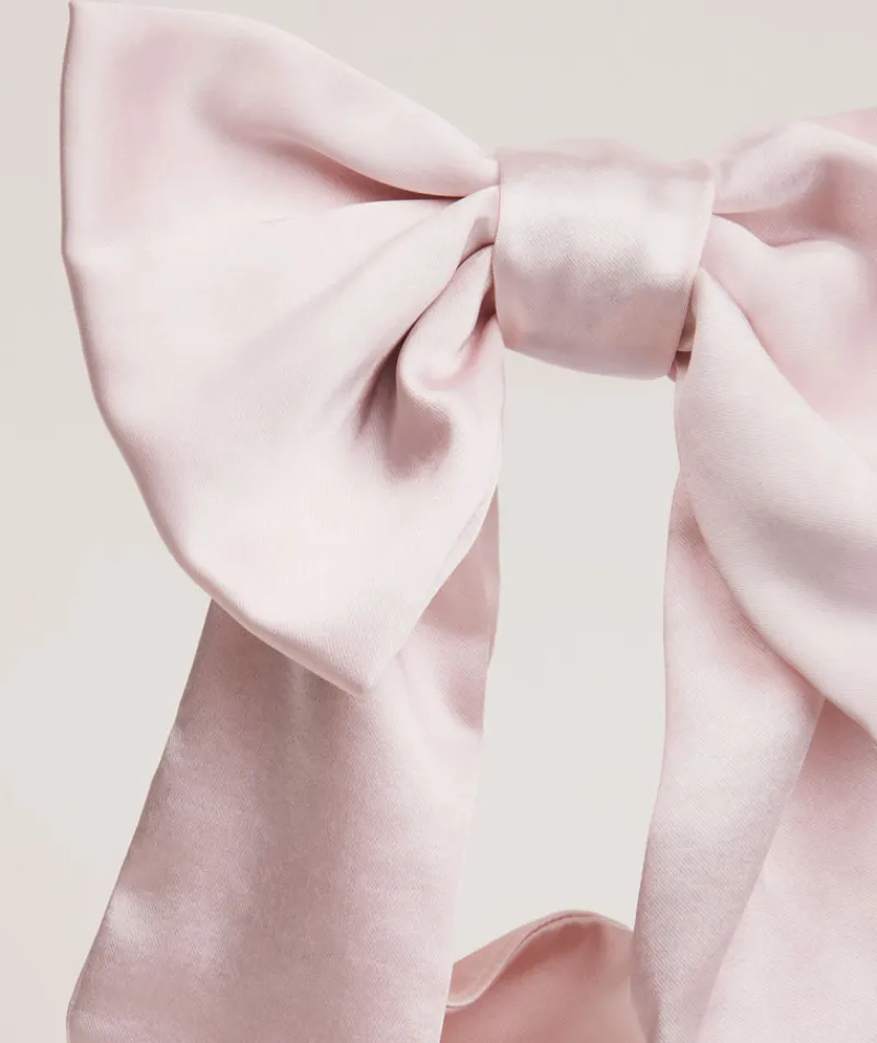 Outlet Six Stories Bow Detail Satin Pouch Bag