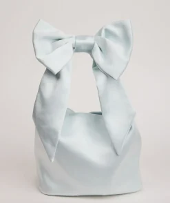Outlet Six Stories Bow Detail Satin Pouch Bag