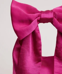 Outlet Six Stories Bow Detail Satin Pouch Bag