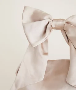 Outlet Six Stories Bow Detail Satin Pouch Bag
