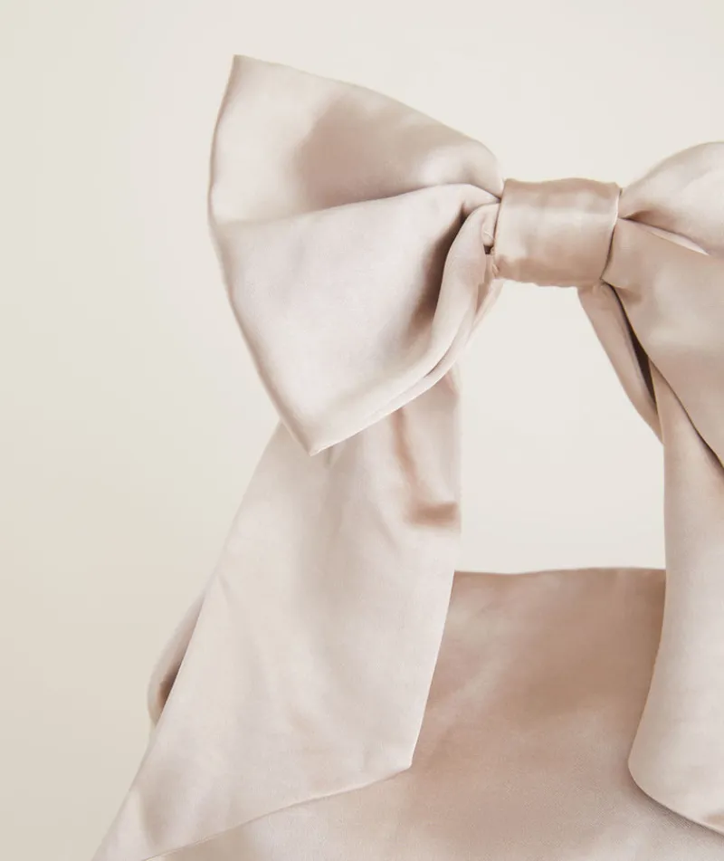 Outlet Six Stories Bow Detail Satin Pouch Bag