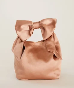Outlet Six Stories Bow Detail Satin Pouch Bag