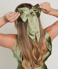 Six Stories Bow Satin Hair Clip