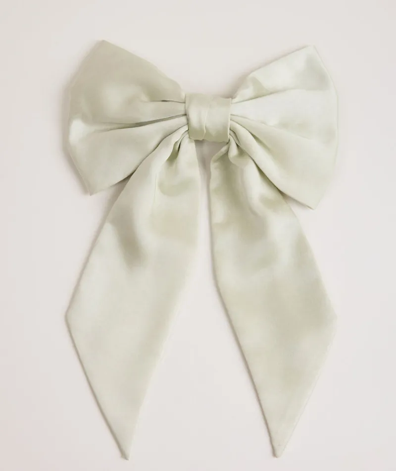 Six Stories Bow Satin Hair Clip