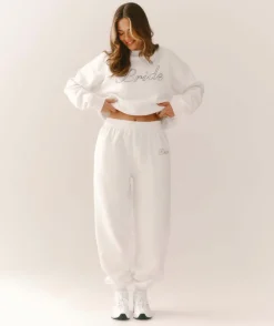 Online Six Stories Bride Graphic Cuffed Sweatpants - White