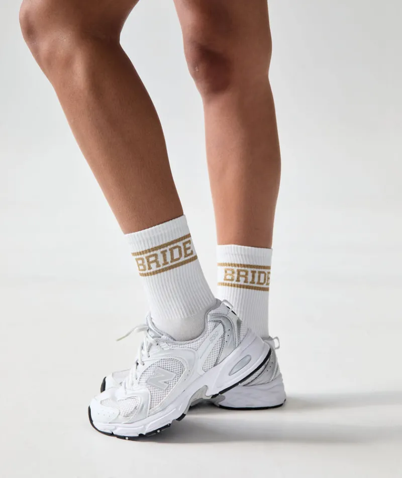 Sale Six Stories Bride Socks - Gold