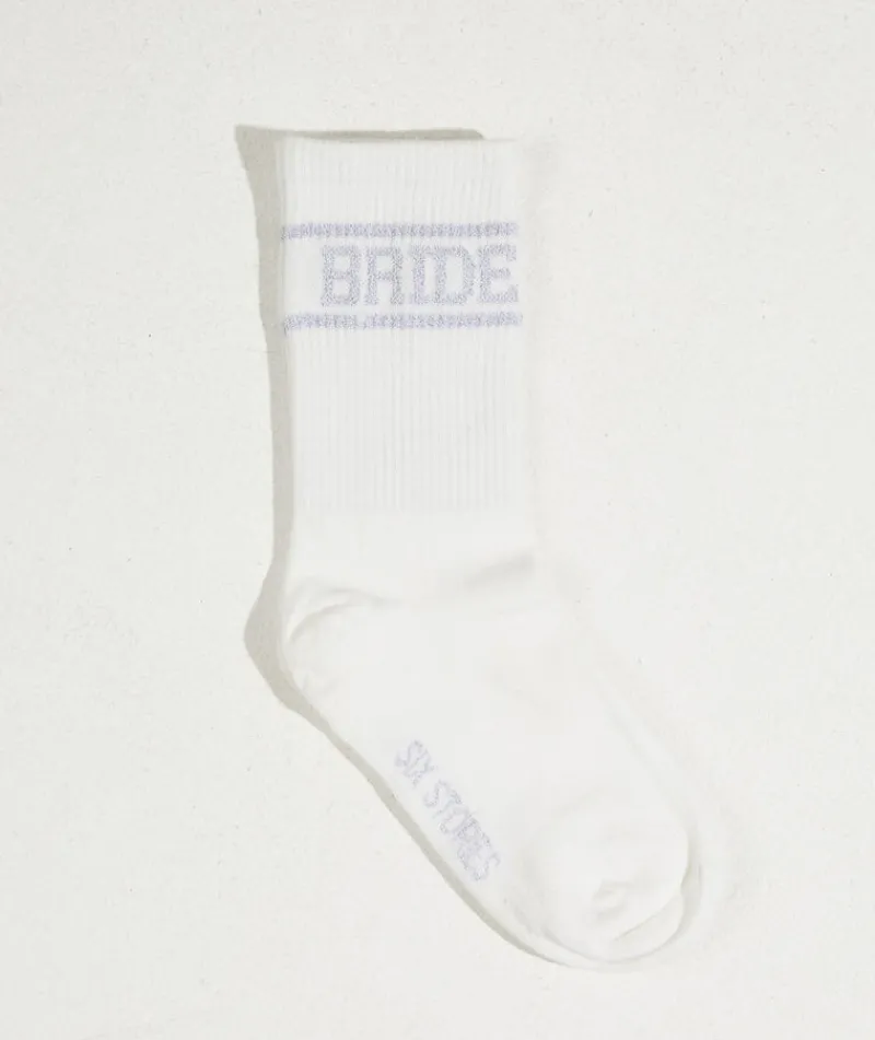 Outlet Six Stories Bride Socks - Silver