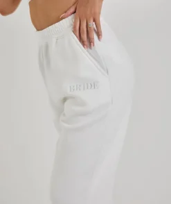 New Six Stories Bride Statement Sweatpants - White