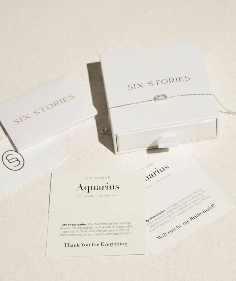 Best Six Stories Bridesmaid Bracelet - Aquarius