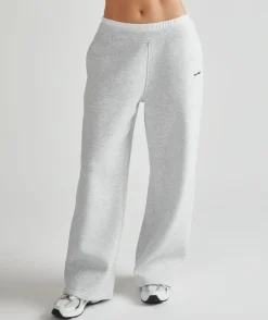Online Six Stories Double Waistband Joggers - Grey Marl