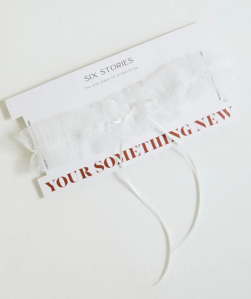 Best Six Stories Garter - White