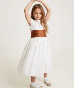 Online Six Stories Girl's Satin Tie Back Belt