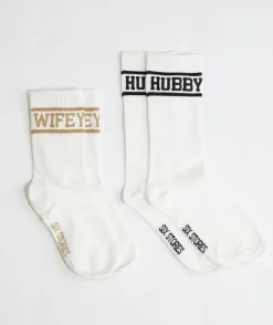Online Six Stories Hubby Socks - Black