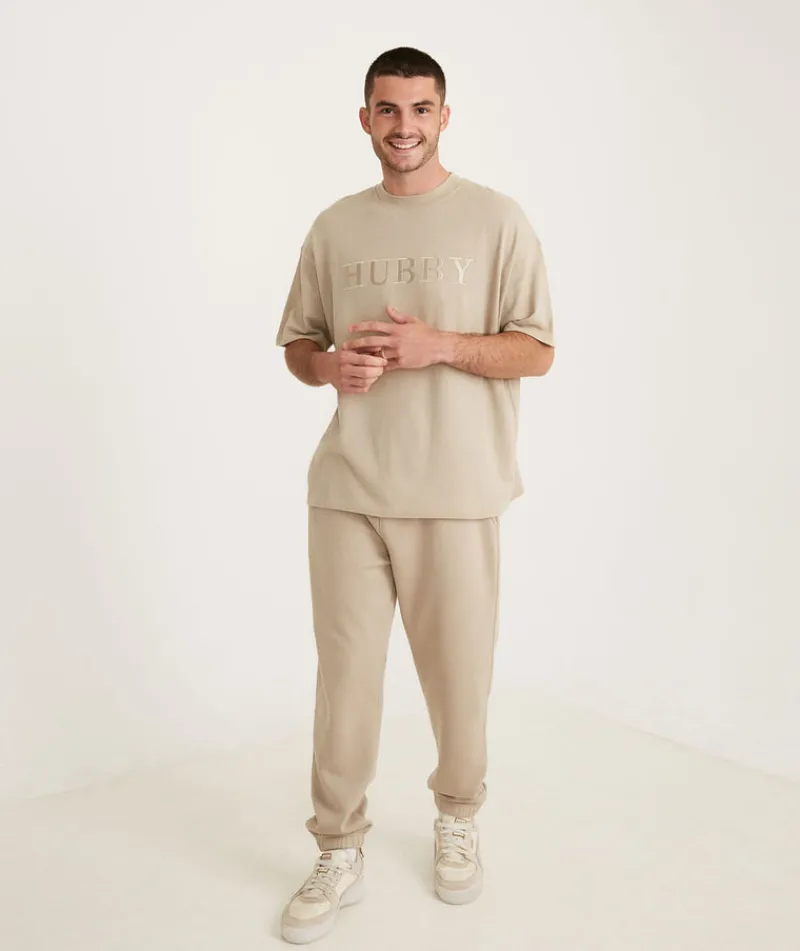 New Six Stories Hubby Tee - Stone