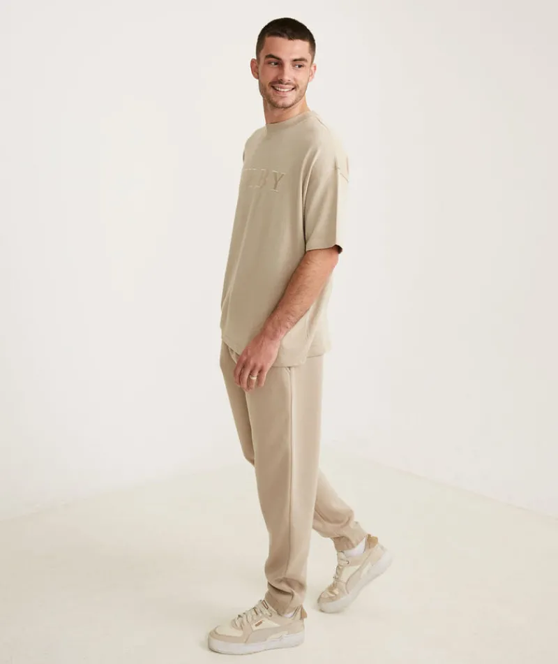 New Six Stories Hubby Tee - Stone