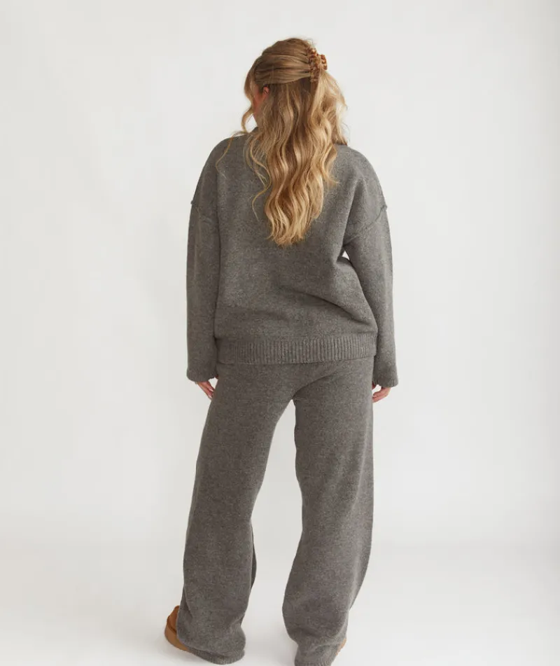 Discount Six Stories Limited Edition Oversized Knit Jumper - Grey