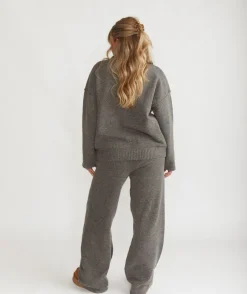 Six Stories Limited Edition Relaxed Wide Leg Trousers - Grey