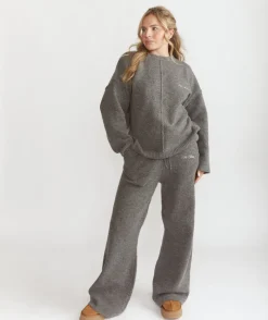 Six Stories Limited Edition Relaxed Wide Leg Trousers - Grey