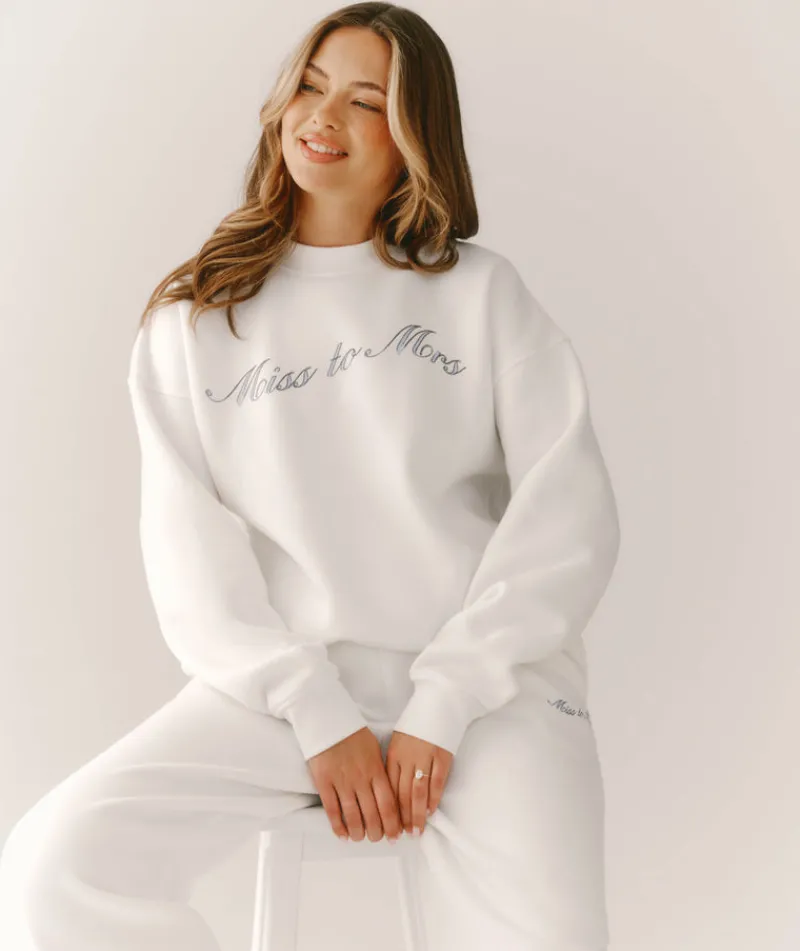 Online Six Stories Miss to Mrs Sweatshirt - White