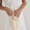 Outlet Six Stories Pearl Bucket Bag - Gold