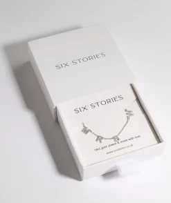 Six Stories Personalised Mrs Necklace - White Gold