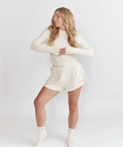Best Six Stories Pointelle Long Sleeve Pyjama Top - Rosewater