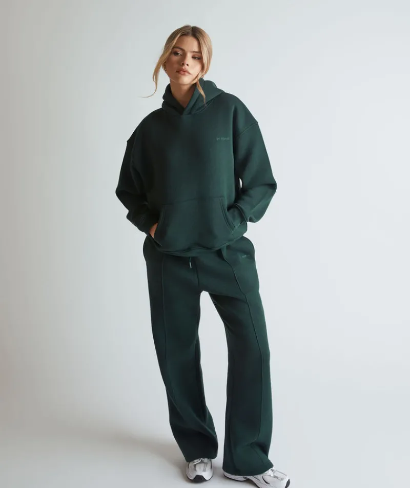 Discount Six Stories Relaxed Hoodie - Forest Green