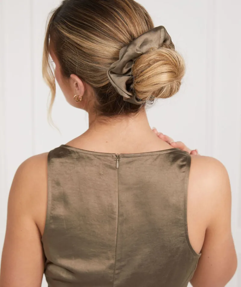 Hot Six Stories Satin Scrunchie