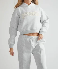 Online Six Stories Stories Hoodie - Grey Marl