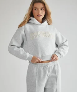 Online Six Stories Stories Hoodie - Grey Marl