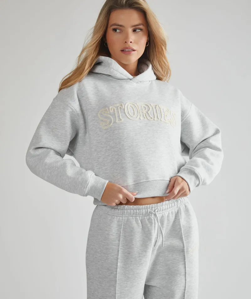 Online Six Stories Stories Hoodie - Grey Marl