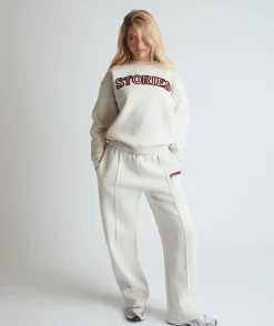 Best Six Stories Stories Sweatpants - Oatmeal Marl