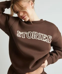 Discount Six Stories Stories Sweatshirt - Espresso