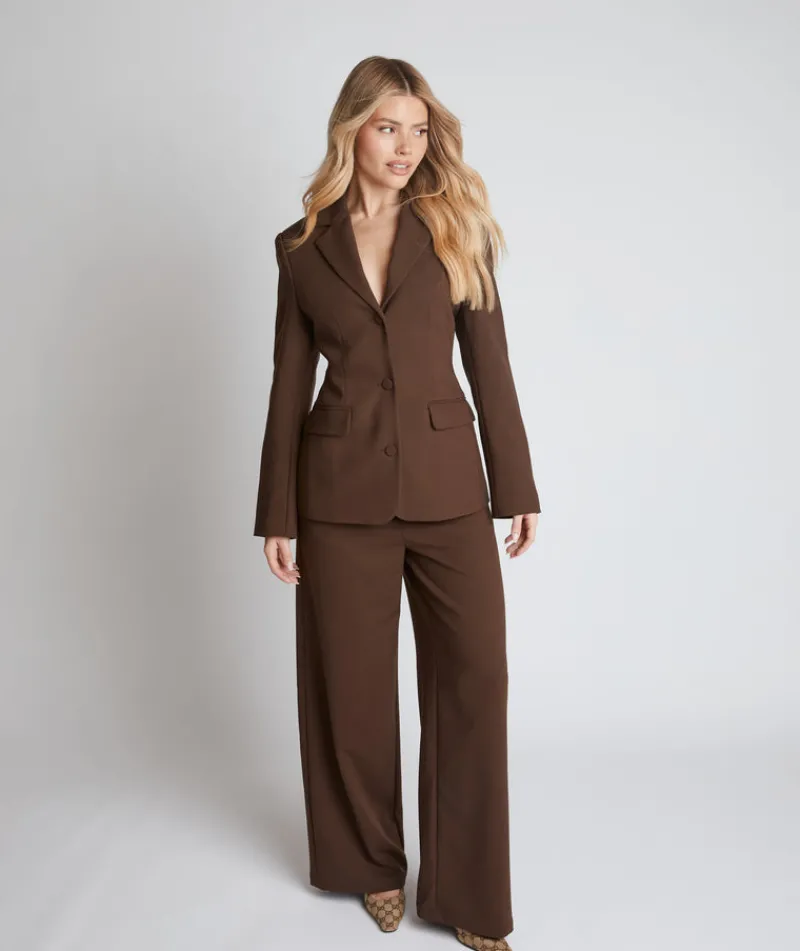 Online Six Stories Tailored Trousers - Chocolate Brown