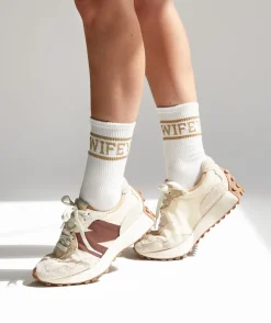 Outlet Six Stories Wifey Socks - Gold