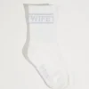 New Six Stories Wifey Socks - Silver