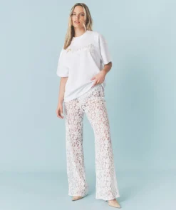 Discount Six Stories Wifey Wants a Spritz Beaded Tee - White