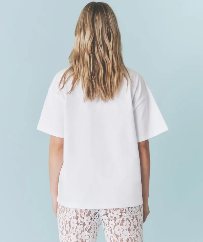 Discount Six Stories Wifey Wants a Spritz Beaded Tee - White